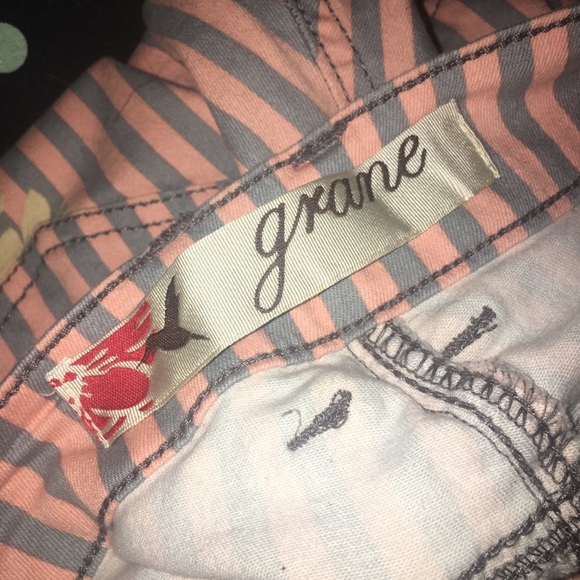 Floral striped Grane Juniors 5 Skinny Jeans EUC - Picture 5 of 15